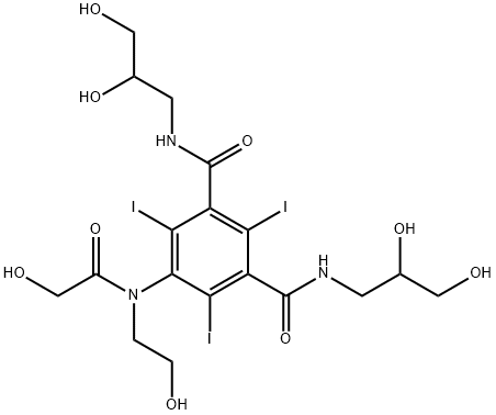 N,N'-Bis(2,3-dihydroxypropyl)-5-[(2-hydroxyacetyl)-(2-hydroxyethyl)amino]-2,4,6-triiodo-benzene-1,3-dicarboxamide(87771-40-2)